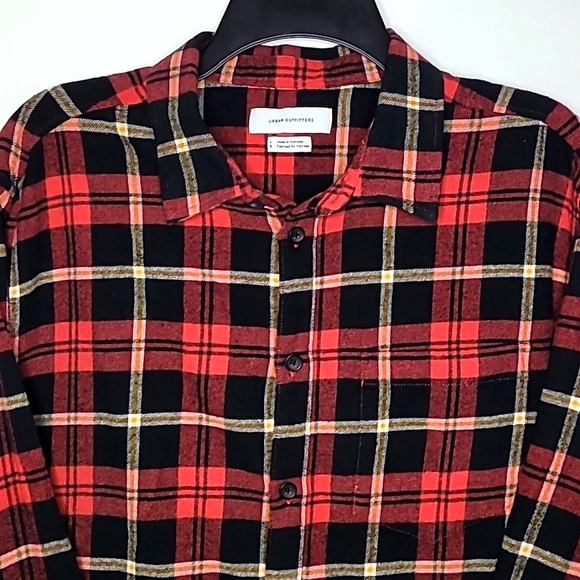URBAN OUTFITTERS ▪︎ MEN'S PLAID FLANNEL TOP ▪︎ SIZE L - Picture 2 of 10